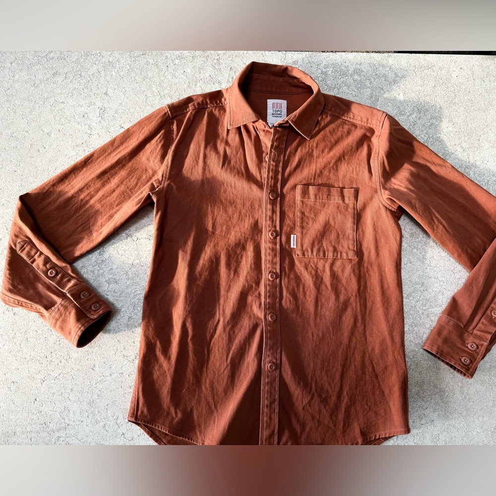 Topo Designs Men's Copper Button Down Shirt